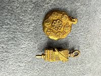 Both award pieces front view