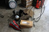 Group shot of all items on floor