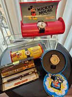 All four Disney timepieces displayed together