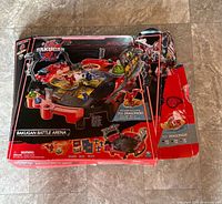 Front of worn box showing playset name and imagery