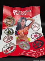 Front of folded Corleone Forged wheels promotional poster