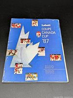 Front cover of Labatt Coupe Canada Cup '87 magazine