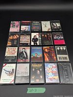 Grid view showing all 20 cassette tapes in cases