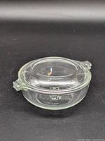 Casserole with lid in place