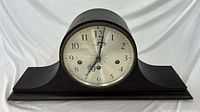 Front view of entire mantel clock