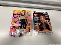Front covers of Cosmopolitan regular issue and Engagement 101 magazine
