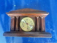 Front view showing overall design and clock face