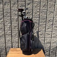 Full view of Wilson ProStaff golf bag with clubs