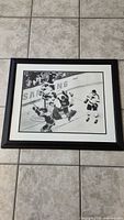 Full view of framed Bobby Orr photo print