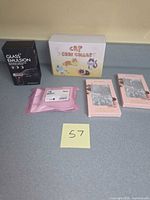 All five packaged items shown together