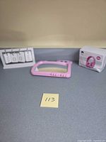 Entire lot: mirror, calendar, headphone box