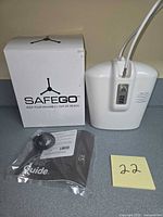 SAFEGO safe, box, security cable, manual
