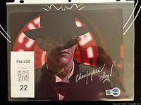 Front view of signed 8x10 photo in sleeve
