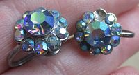 Front view showing daisy cluster rhinestone faces