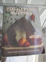 Front cover of cookbook with dust jacket