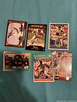 front view of all six cards
