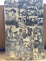 Full view of poster showing collage layout and condition