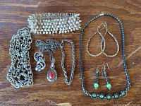 Group shot of all 8 jewelry pieces