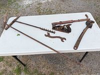 All tools on table showing group layout