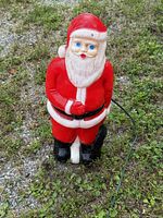 Front view of Santa blow mold