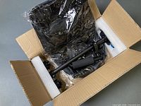 stabilizer components and carrying bag inside original packing foam