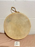 Front of drum showing hide head surface