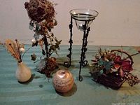 Group shot of all five decor pieces
