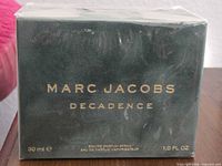 Front of sealed Marc Jacobs Decadence 30 ml box