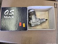 Engine in original box showing brand and model