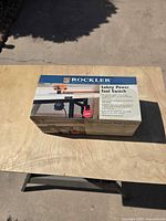 Front angled view of boxed Rockler Safety Power Tool Switch
