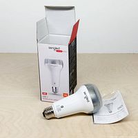 Bulb, open retail box, manual displayed