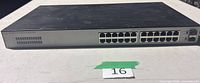 Front view showing 24 RJ-45 ports and two SFP ports of the HPE OfficeConnect 1820 switch