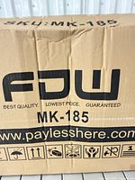 Outer shipping carton marked MK-185 FDW