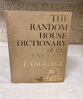 Front cover Random House Dictionary hardcover