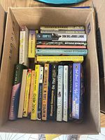 Top view of box showing all books