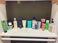 Full lineup of all moisturizers on shelf