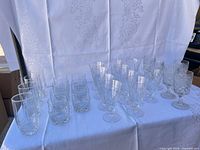 Group shot of all drinkware types on table