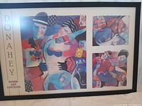 Front view of framed Donahey abstract jazz print
