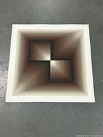 Full view of the serigraph showing image and white margins