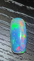 Top view of crystal opal showing play-of-color