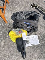 Bag, saddle, cover, hardware, manual