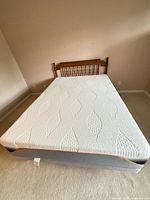 Mattress, foundation, headboard overall view