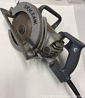 Overall view of Skilsaw HD77 worm drive circular saw