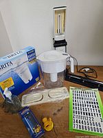 Group shot of all items on table
