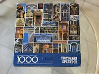 Box lid displaying Victorian Splendor title, Springbok branding, 1000-piece count