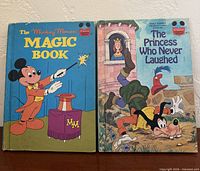 Front covers of both Disney hardcover books