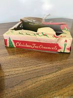 outer box showing Christmas Tree Ornaments text