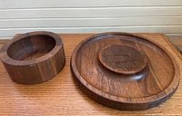 Platter and bowl side by side