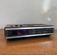Front view showing LED display and frequency scale
