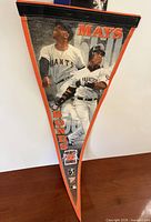 Full view of WinCraft San Francisco Giants Mays & Bonds felt pennant